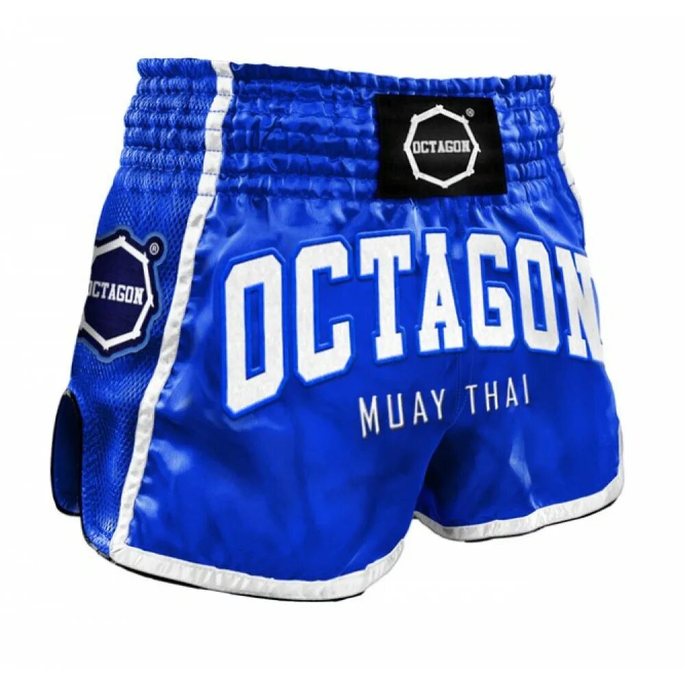 Шорты муай. Шорты Muay Thai. Шорты для кикбоксинга мужские Octagon синие. Шорты для майтай. Шорты для тайского бокса.