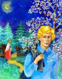 Нарисовать стих есенина