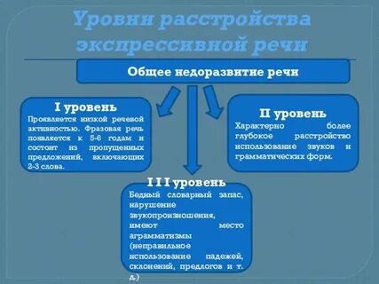 Уровни развития фразовой речи
