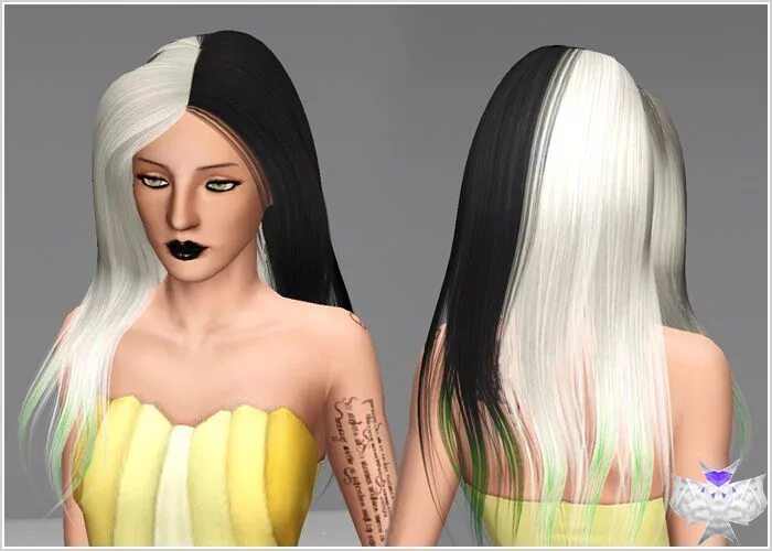 Как загрузить моды в симс. Симс 4 прическа круэллы. сплит симс 4. split hair sims 4. симс 4 круэлла прическа.