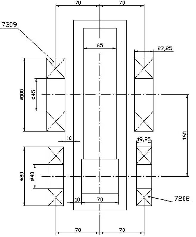 эскизная компоновка цилиндрического редуктора. эскизная компоновка цилиндрического редуктора. эскизная компоновка цилиндрического редуктора. эскизная компоновка редуктора. компоновочный чертеж цилиндрического редуктора.