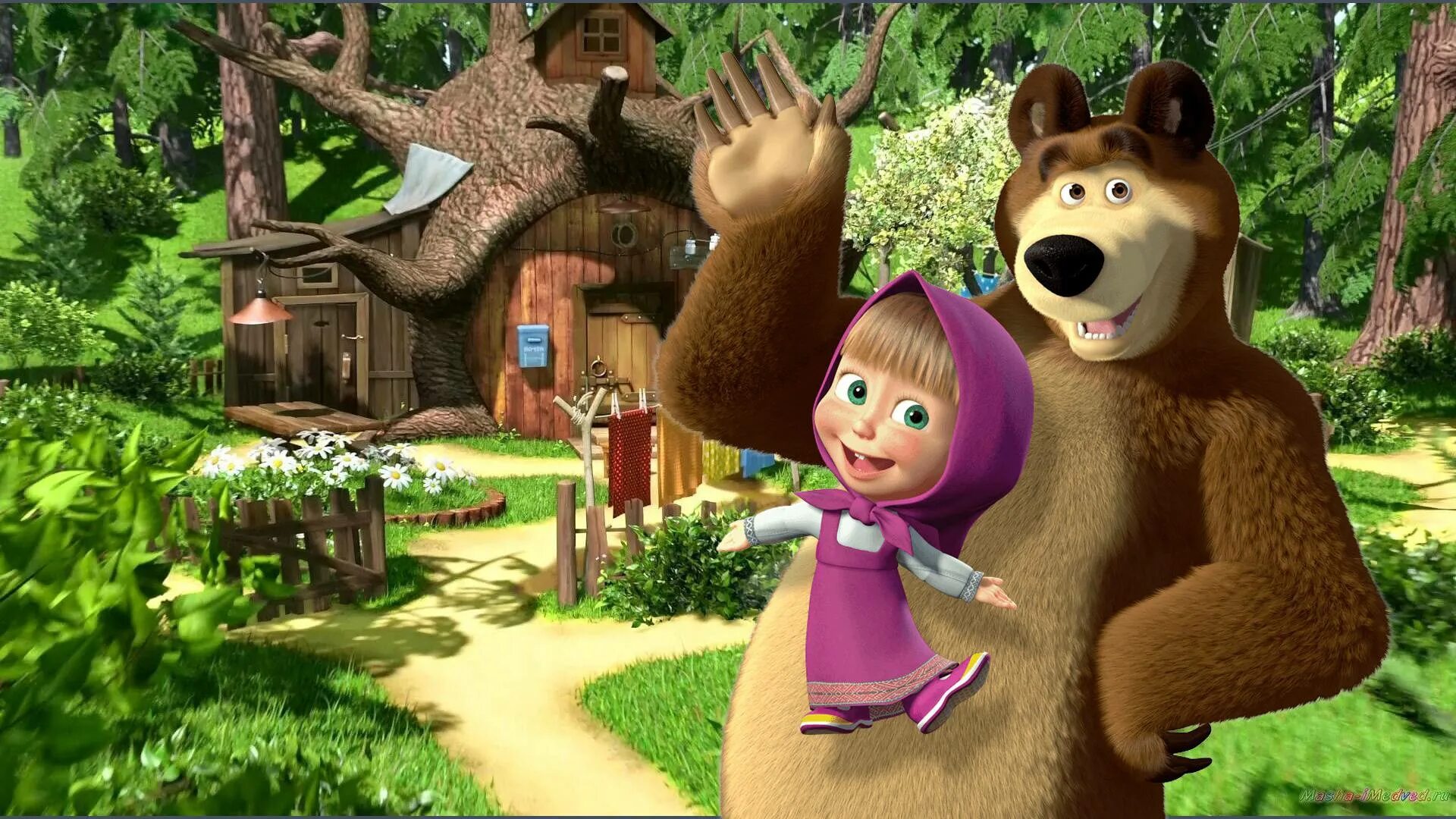 Masha and the Bear dance. Маша и медведь танцуют. - YouTube