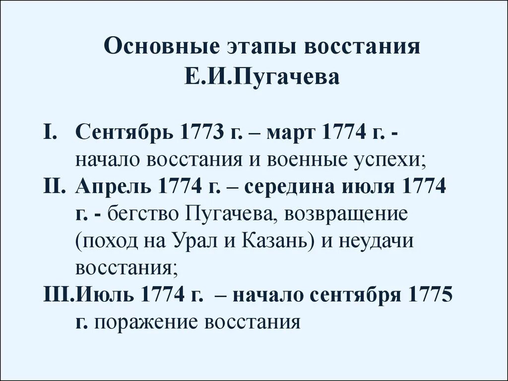 Основные этапы восстания таблица 8 класс. Этапы Восстания сентябрь 1773- март 1774. Этапы восстаний е.и пугачёва. Восстание Емельяна пугачёва этапы. Восстание по предводительством Пугачева.