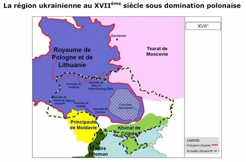 Карта украины 1654