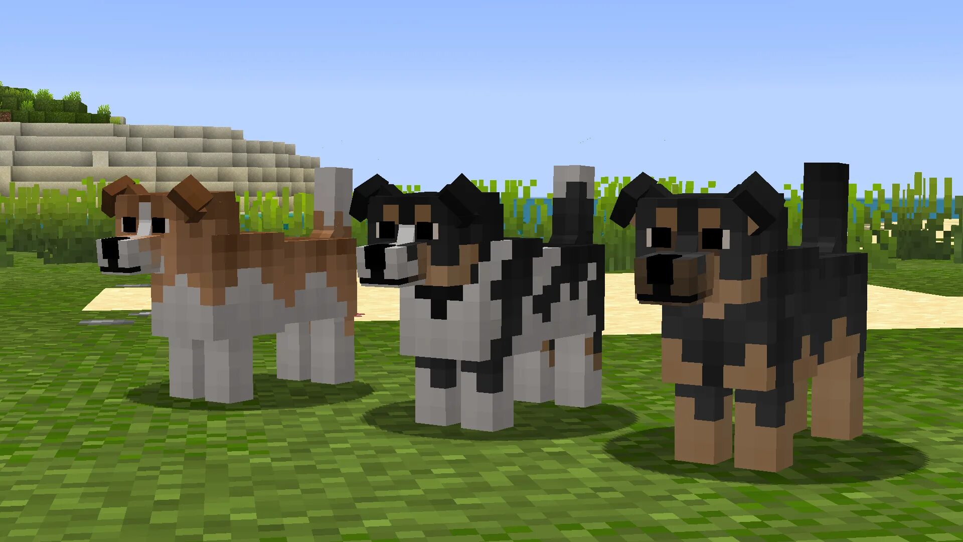 Майнкрафт новая версия с собаками
