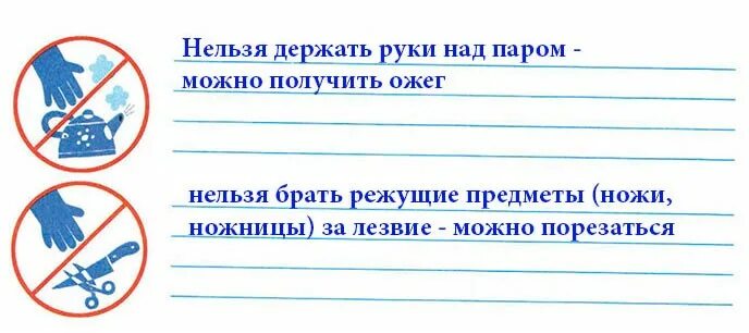 Придумайте условные знаки домашние опасности