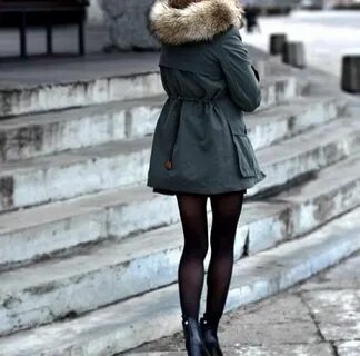 Девушки колготки куртки