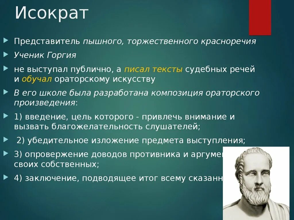 Исократ. Исократ оратор. Известные ораторы. Риторика и ораторское искусство. Теория ораторского