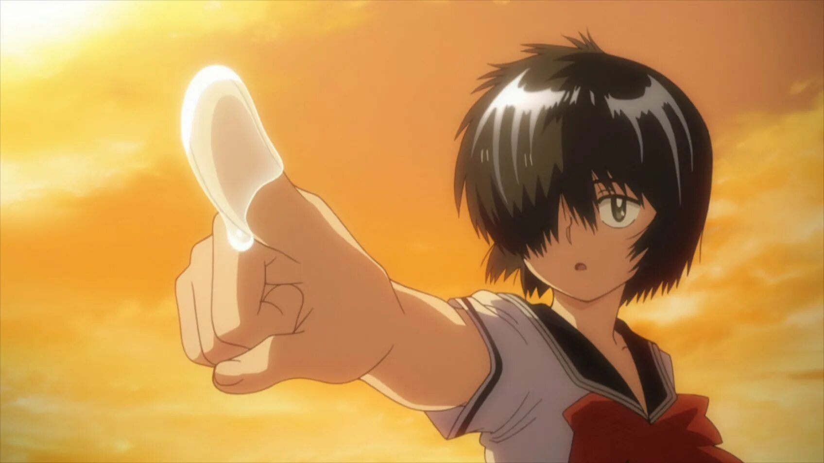 Nazo no kanojo x. Урабэ микото в бикини. Загадочная девушка х мультсериал 2012 кадры. Загадочная девушка аниме. Микото урабэ в купальнике.