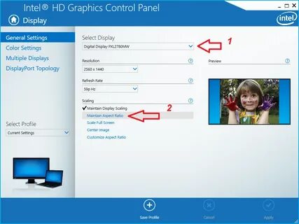 Панель управления графикой intel windows 10