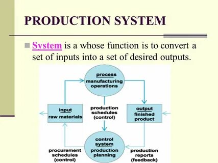 Production input