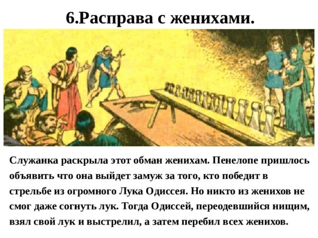 Расправа Одиссея с женихами Пенелопы. Расправа с женихами.. 5 Класс. Женихи Пенелопы Одиссея. Расправа Одиссея с женихами.