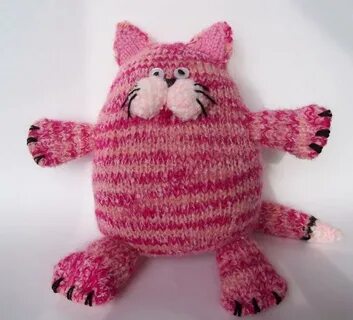 Вязание игрушки кот