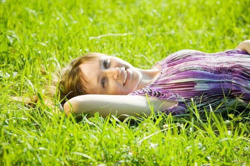 Lying grass