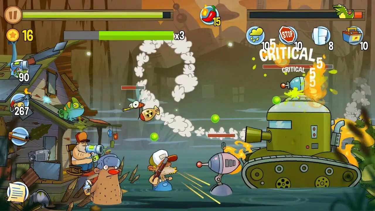 Gameplay 24. Свамп атак. Swamp Attack 8 24. Swamp Attack стальной гигант. Игра Swamp Attack 11 эпизод.