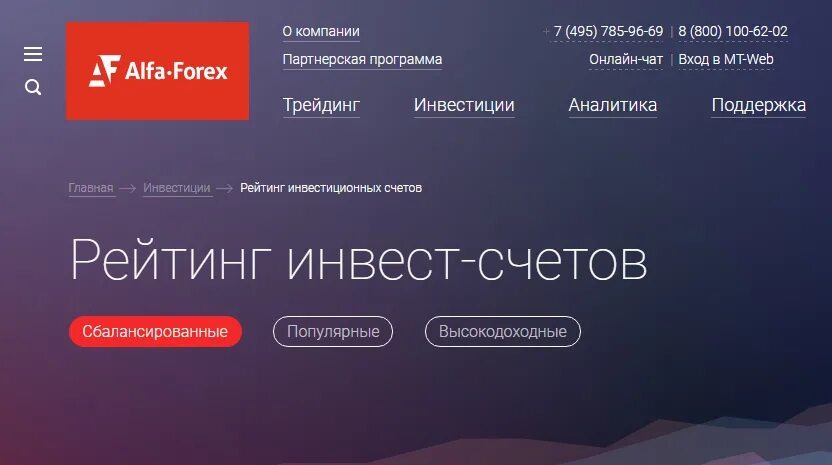 Альфа форекс инвестиции.