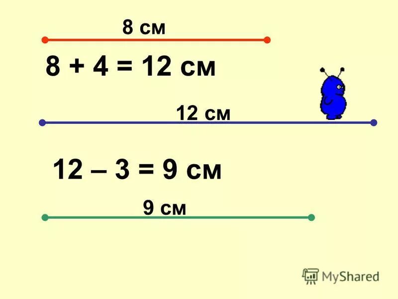 Вычти 4 из 12