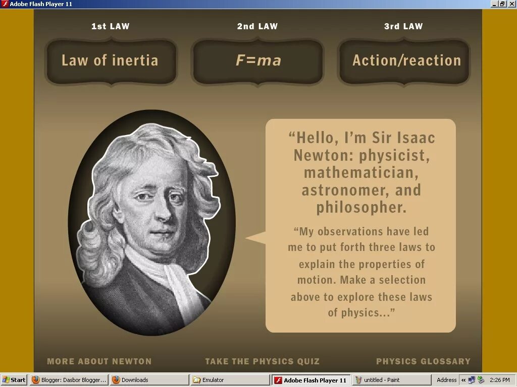 Ньютон. Isaac Newton. Ньютон мл