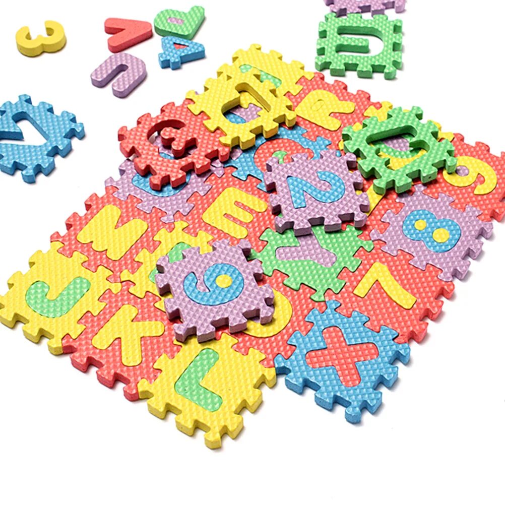 Коврик-пазл "алфавит и цифры". Eva Puzzle mats алфавит. Eva Puzzle mats 36 шт. Коврик конструктор.