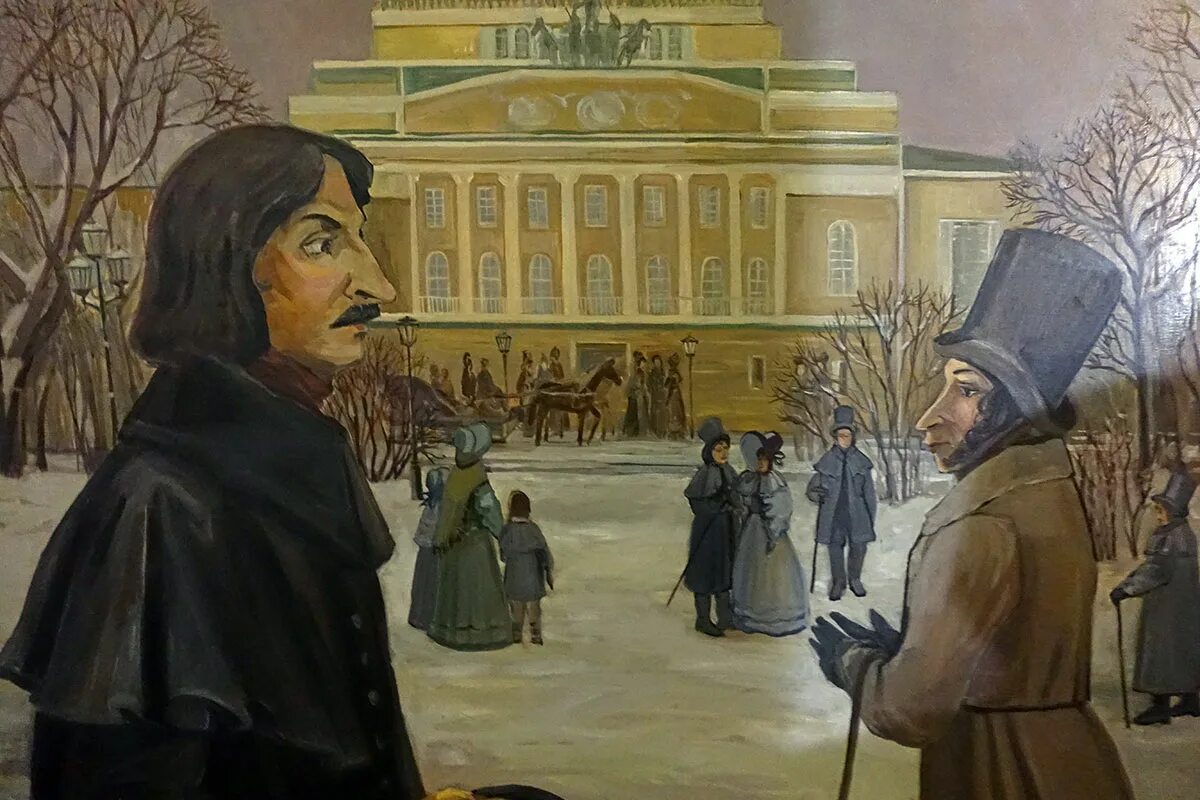 Какое произведение гоголя принесло писателю известность. Гоголь. Гоголь в живописи. Петербург Гоголя иллюстрации. Гоголь старый.