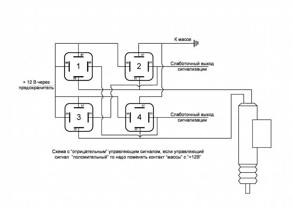 Схема подключения центрального замка без блока управления. Схема подключения центрального замка с 2 реле. Схема двух реле на Центральный замок. Схема подключения центрального замка через реле. Подключить активатор