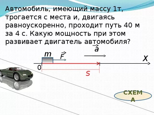 Автомобиль массой 4