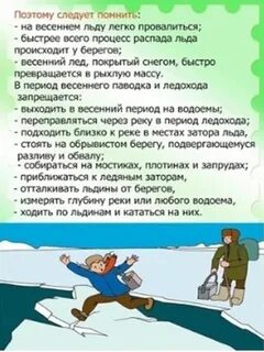 Половодье памятка для детей