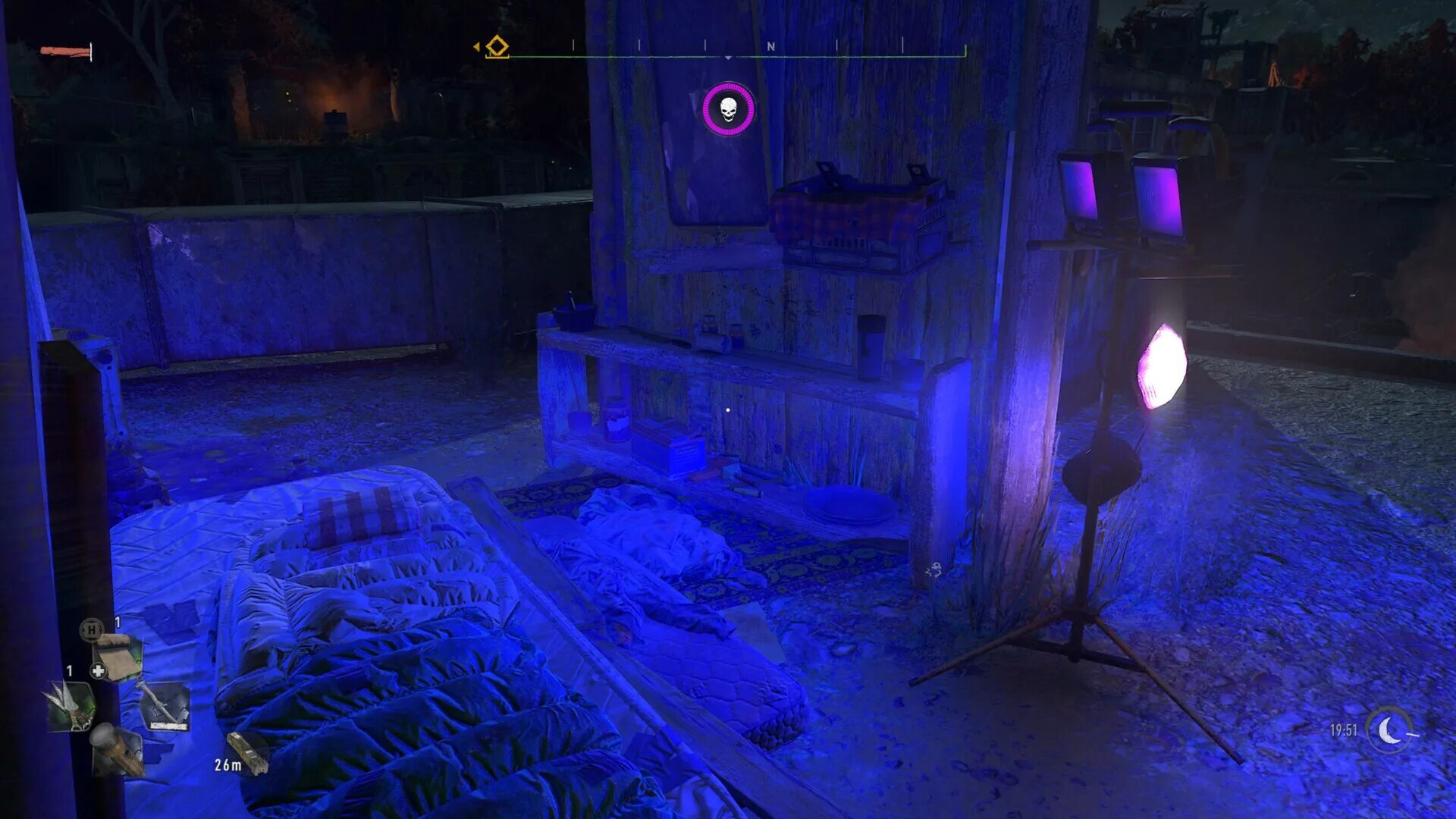 Убежище ночного бегуна сейф. Dying Light 2 ультрафиолет лампы. Убежище ночного бегуна Dying Light 2.