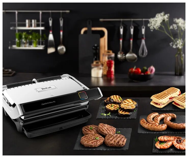 Tefal optigrill elite отзывы. Tefal Optigrill Elite. Tefal Optigrill Elite XL. Электрогриль Tefal Optigrill Elite XL gc760d30. Tefal Grill XL Optigrill Elite.