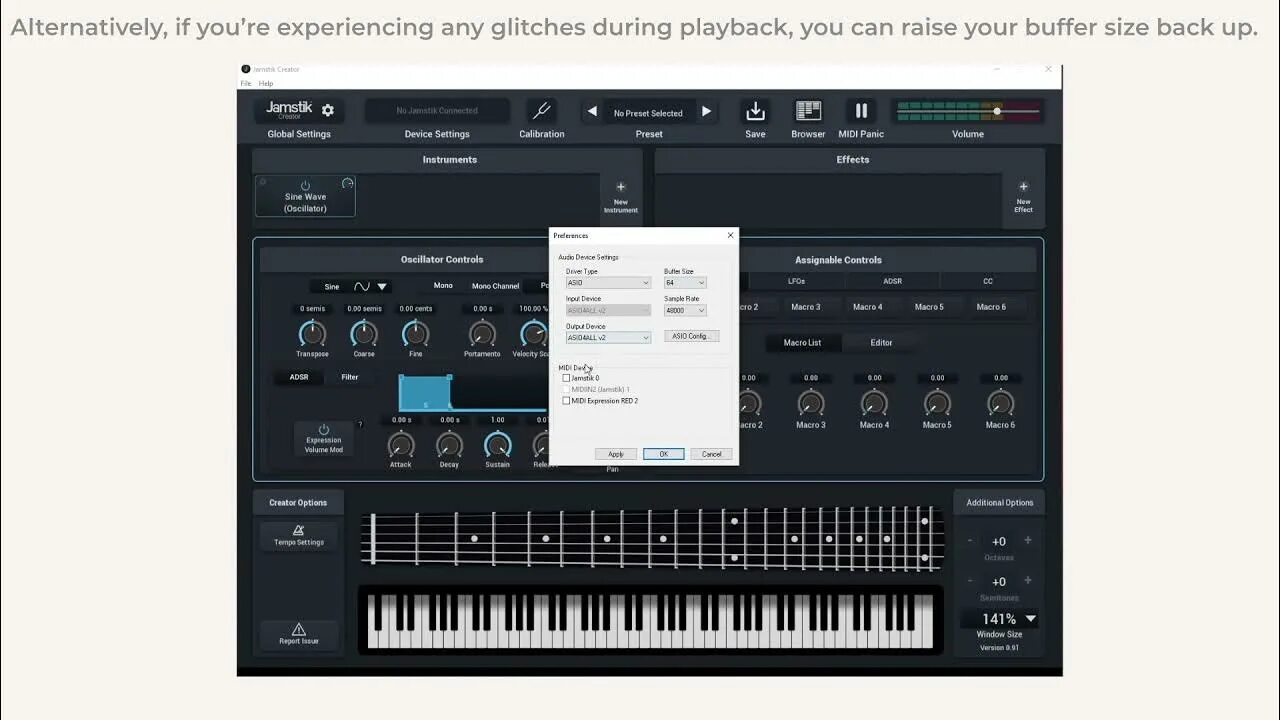 Creator plugins. Jamstik studio midi guitar. midi creator.