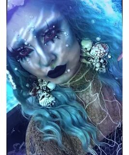 Scary Mermaid Makeup Halloween Tutorial How To Video 