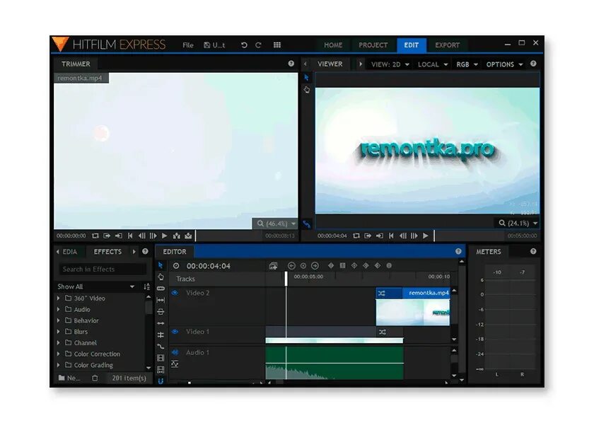 HITFILM Express. HITFILM Express Интерфейс. Интерфейс видеоредактора. Экспресс монтаж видео. Https remontka pro