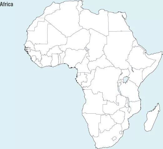 Африка кк. Пустая политическая карта Африки. Карта Африки белая. Контурная карта Африки CJ cnhfyfb. Контуры городов Африки.