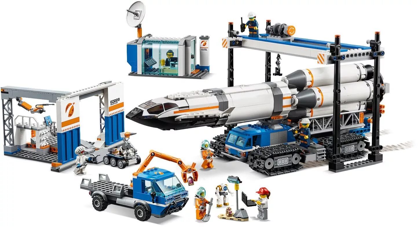 Сборки сити. Лего Сити 60229. LEGO 60229. LEGO City 60229. Лего ракета 60229.