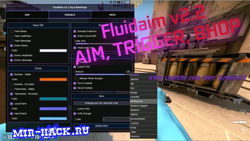 Луно чит кс 2. Fluidaim CS go. Читы КС го fluidaim. Настройка Чита на КС го. Чит аимбот для CS 2.