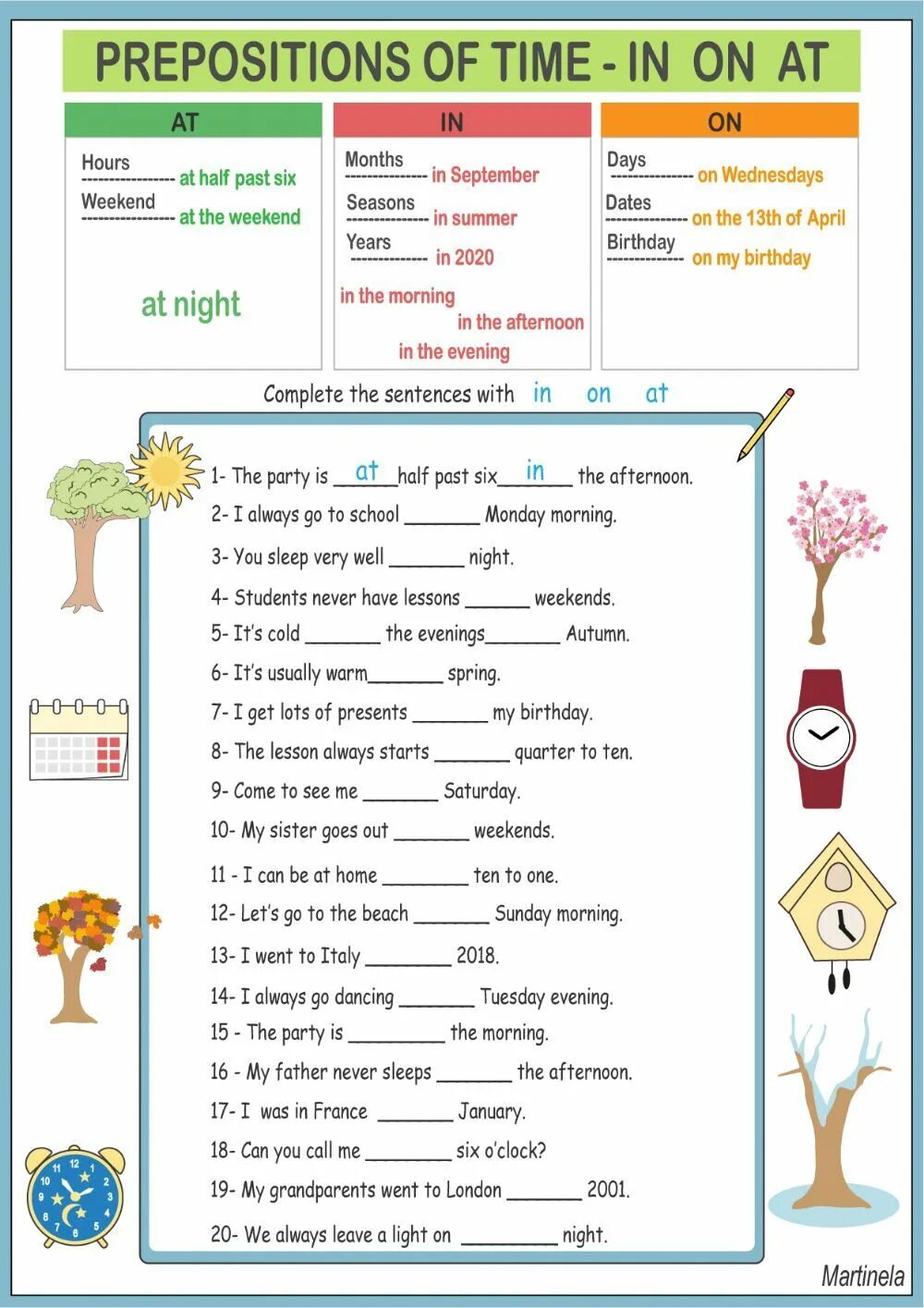 Предлоги времени Worksheets. In on at в английском языке Worksheets. Prepositions of time в английском языке. Предлоги at in on Worksheets.