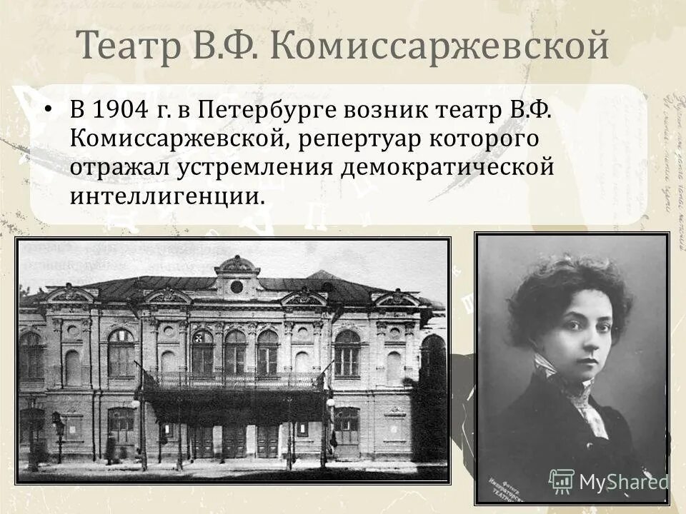 Драм театр имени комиссаржевской. Театр в.ф. Комиссаржевской 1904. В 1904 Г. В Петербурге возник театр в.ф. Комиссаржевской. Драматический театр Питер 1904. Театр в Петербурге имени Комиссаржевской.