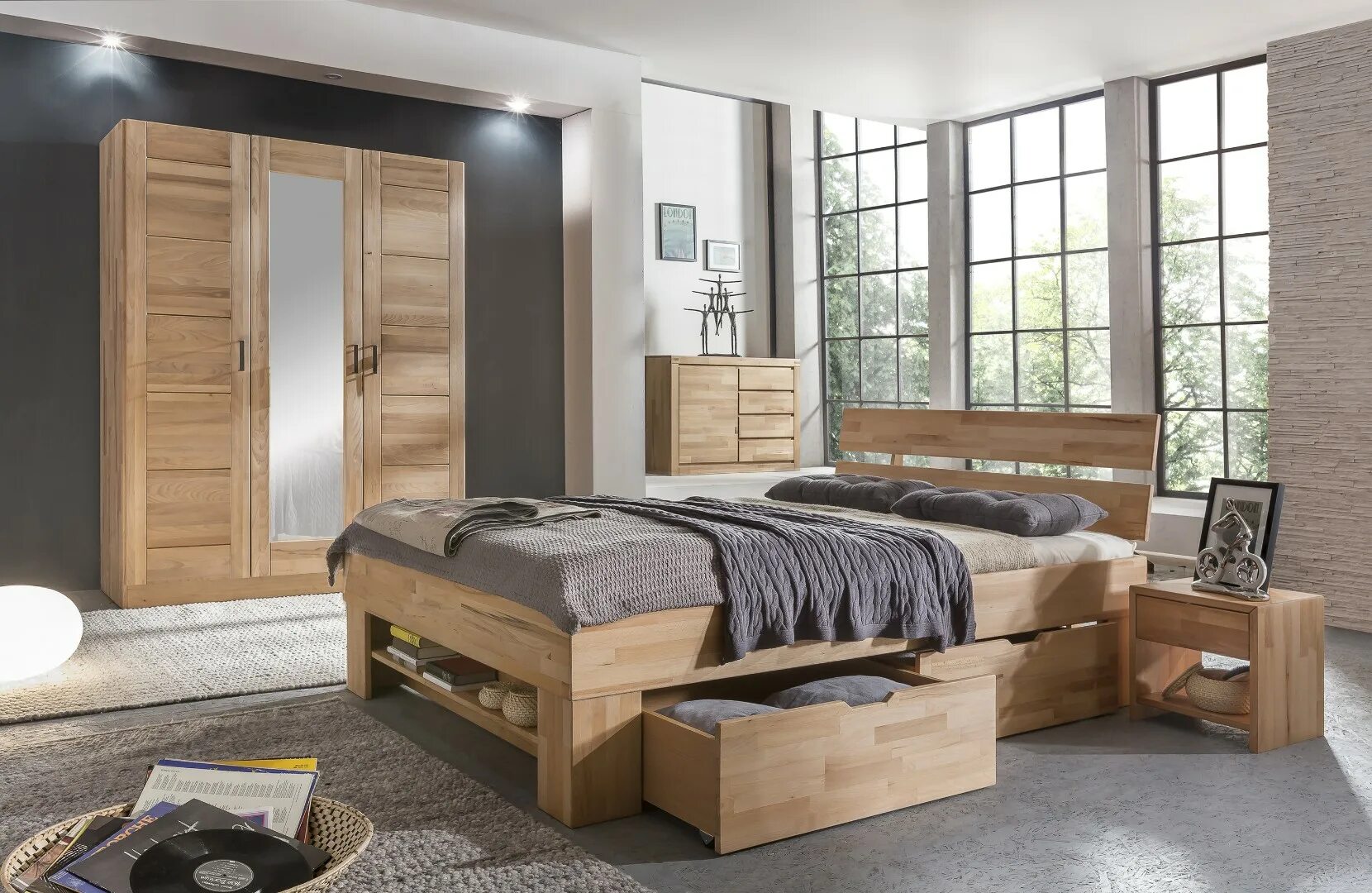 Спальня мебель дерево. Современная деревянная мебель. Спальный гарнитур из натурального дерева. Спальня с деревянной мебелью. Мебель под дерево для спальни.