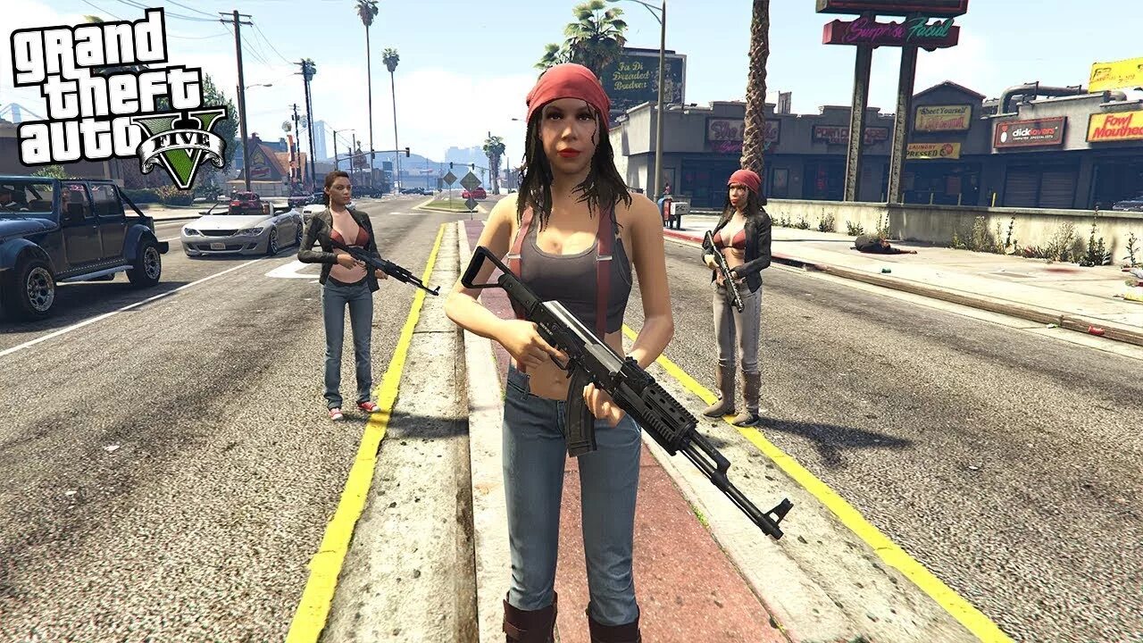Amanda from GTA V для GTA San Andreas