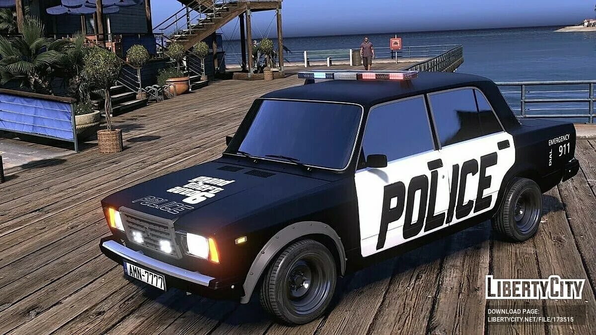 Мод на жигули в гта 5. 2107 police. ваз 2107 police. ваз 2107 полиция гта 5. vaz 2107 police.