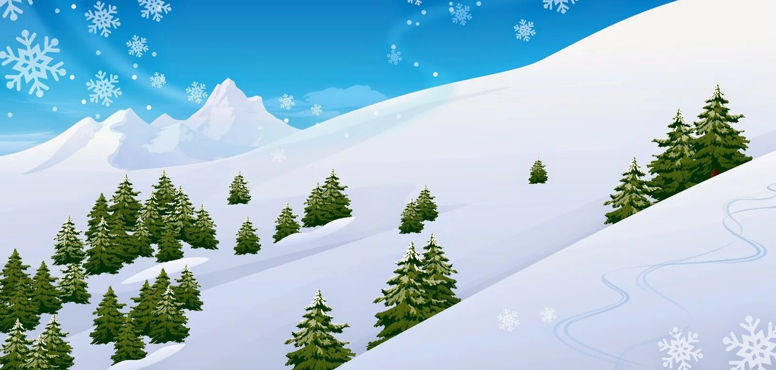 Зимний пейзаж мультяшный. Зимний пейзаж вектор. Фон зимний лес для детей. Снег рисунок. Сугроб рисунок