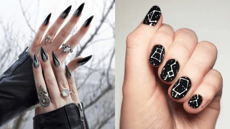 Black Nails. Heart Nails. Valentine's Nails. Valentine's day nails, Nail art, He
