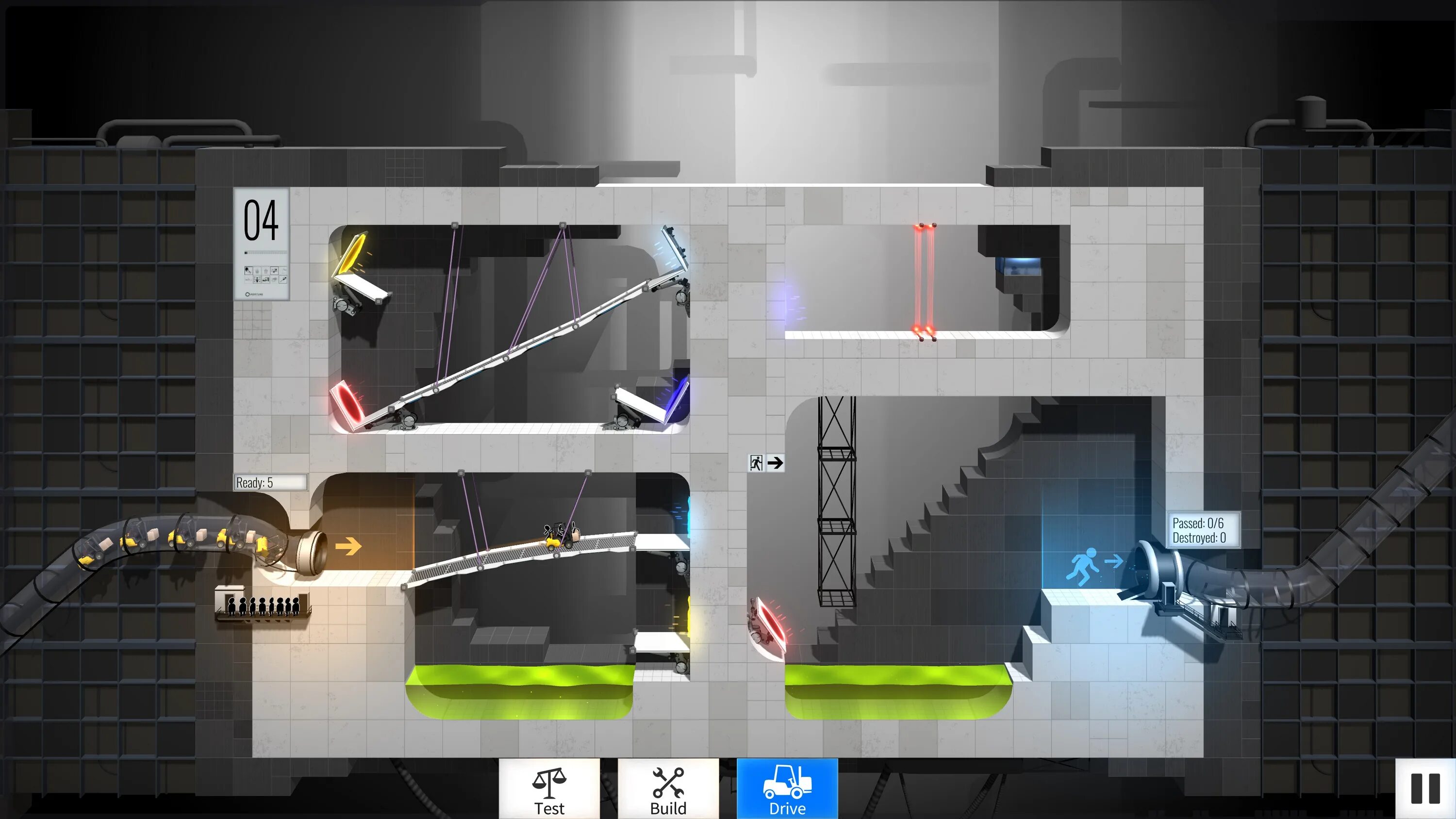 Portal: Bridge Constructor Portal (2017). Портал 1 уровень. Бридж конструктор портал. Bridge Constructor Portal ps3.