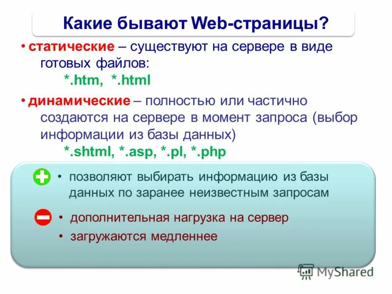 Статические web страницы