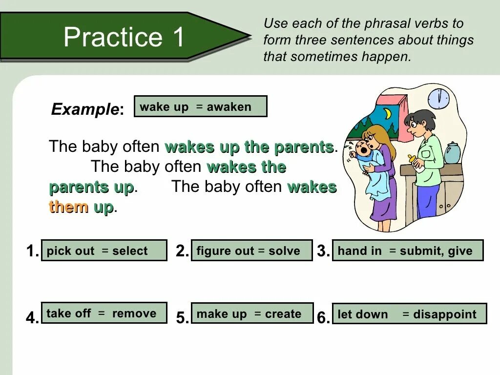 Use each. English phrasal verbs in use. phrasal verbs in use murphy elementary. phrasal verbs murphy. phrasal verbs wake up.
