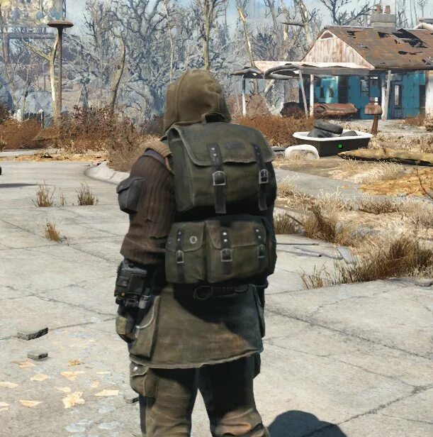 Броня скриптора-агента Fallout 4. Рюкзак сталкера новичка. Сталкер рюкзак игра. Рюкзак сталкера из игры.