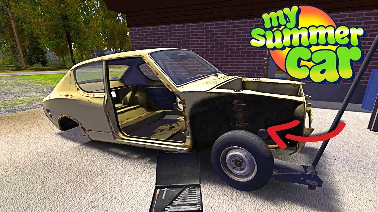 Как начать играть в my summer. Симулятор саммер кар. сабвуфер в май саммер кар. summer car 1995. машина свина my summer car.