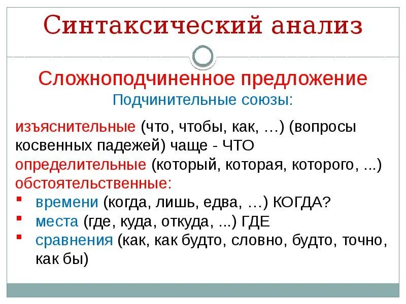 Спп в формате огэ. Подчинительные союзы определительные. спп подчинительные союзы. синтаксический анализ предложения огэ. сложноподчиненное предложение союзы.