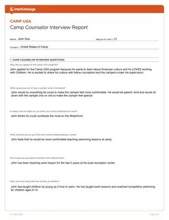 Interview Report - Front.