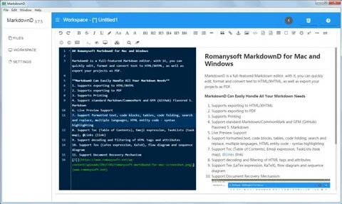 Markdown table